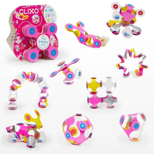 JUEGO DE CONSTRUCCIÓN MAGNÉTICO ·CLIXO TINY & MIGHTY SPARKLE MINIPACK· - Happy Moments Baby