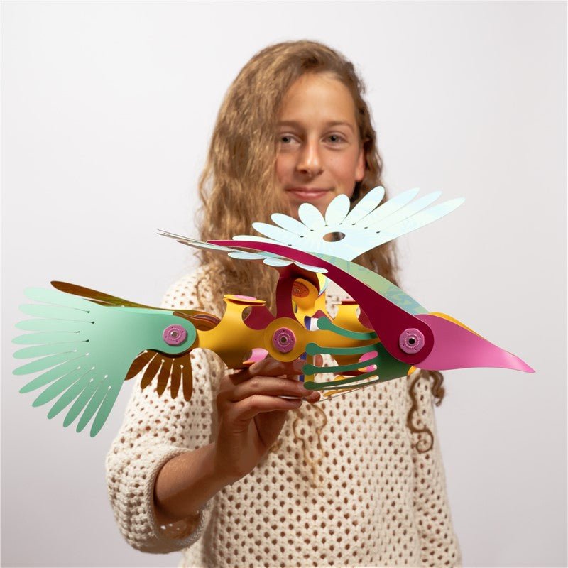 JUEGO DE CONSTRUCCIÓN MAGNÉTICO ·CLIXO TROPICAL BIRDS· - Happy Moments Baby