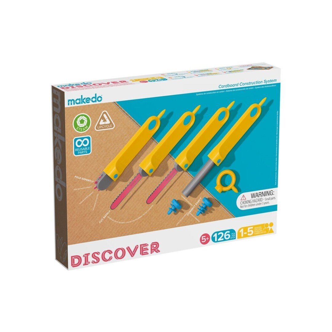 JUEGO DE CONSTRUCCIÓN MAKEDO ·DISCOVER KIT 126 PIEZAS· - Happy Moments Baby