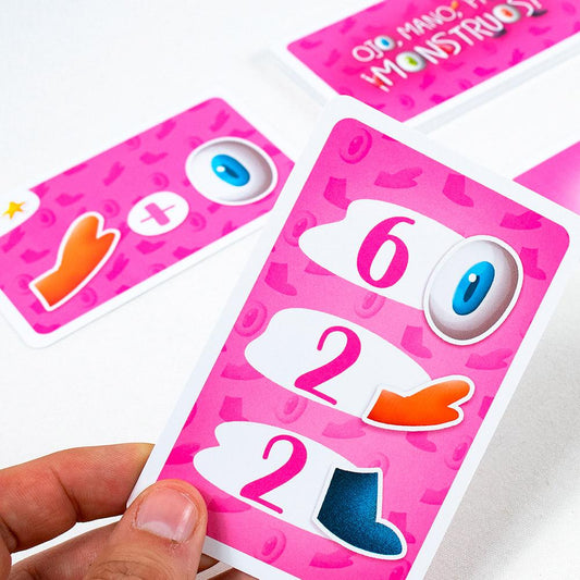 JUEGO DE MESA ÁTOMO ·OJO, MANO, PATA, ¡MONSTRUOS!· - Happy Moments Baby