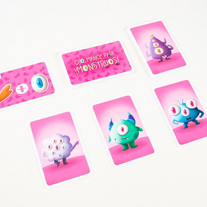 JUEGO DE MESA ÁTOMO ·OJO, MANO, PATA, ¡MONSTRUOS!· - Happy Moments Baby