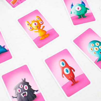 JUEGO DE MESA ÁTOMO ·OJO, MANO, PATA, ¡MONSTRUOS!· - Happy Moments Baby
