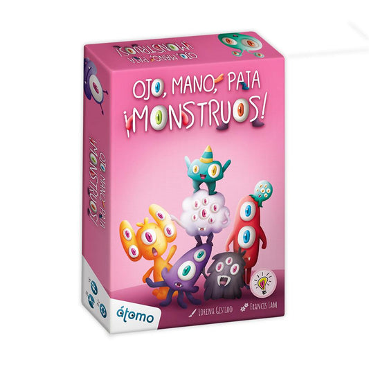 JUEGO DE MESA ÁTOMO ·OJO, MANO, PATA, ¡MONSTRUOS!· - Happy Moments Baby
