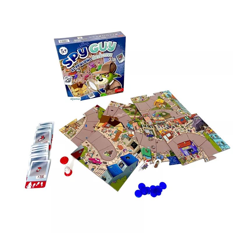 JUEGO DE MESA ÁTOMO ·SPY GUY - EL PEQUEÑO DETECTIVE· - Happy Moments Baby