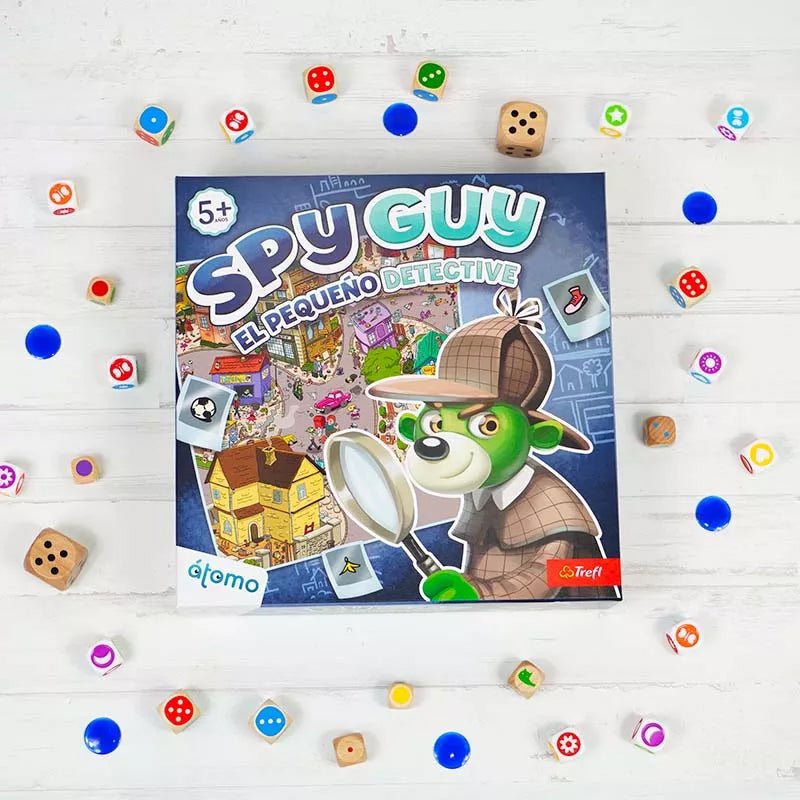 JUEGO DE MESA ÁTOMO ·SPY GUY - EL PEQUEÑO DETECTIVE· - Happy Moments Baby