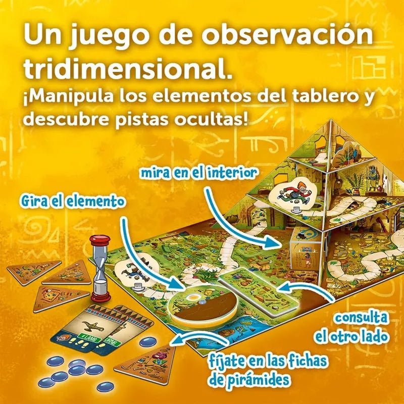 JUEGO DE MESA ÁTOMO ·SPY GUY PIRÁMIDE· - Happy Moments Baby