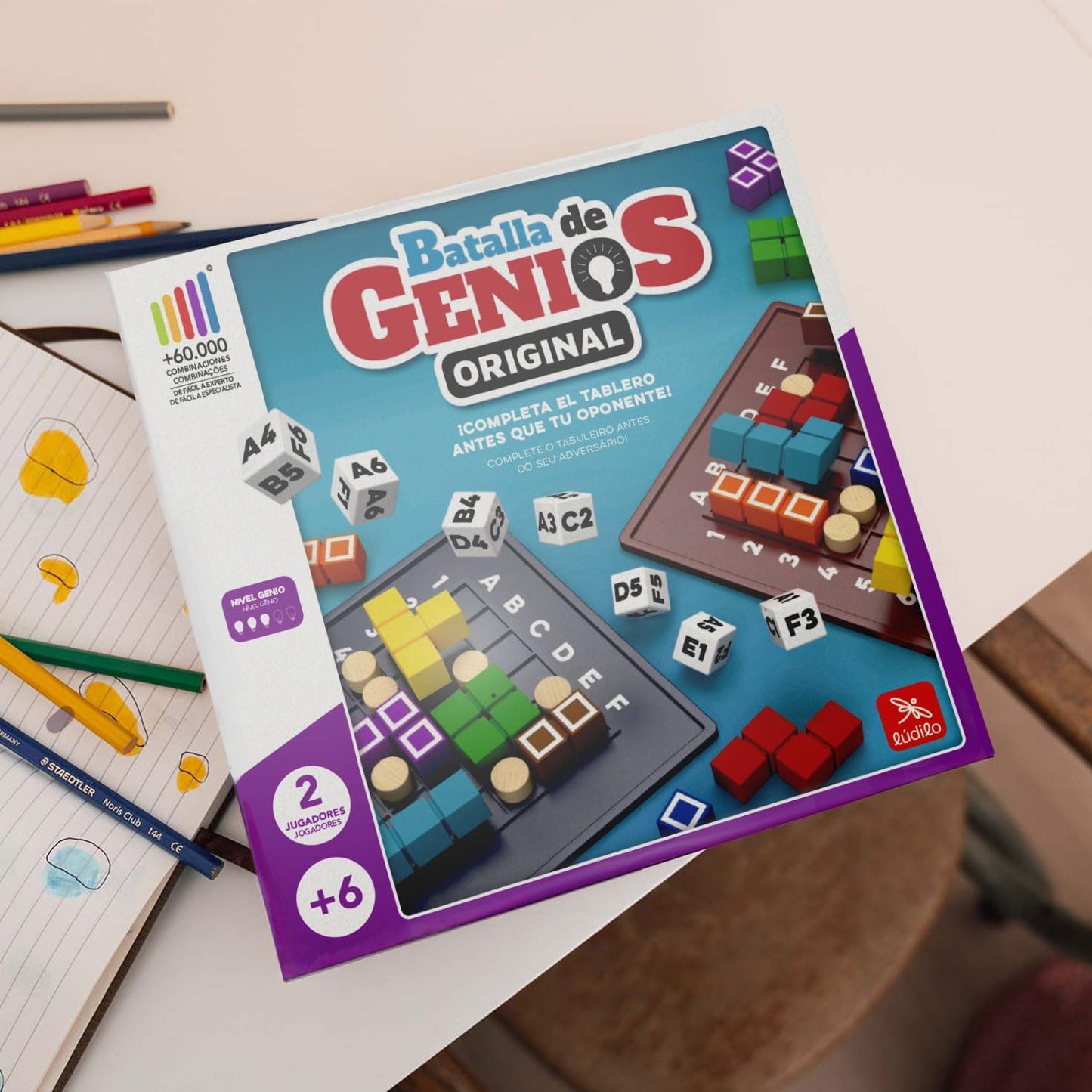 JUEGO DE MESA ·BATALLA DE GENIOS ORIGINAL· - Happy Moments Baby