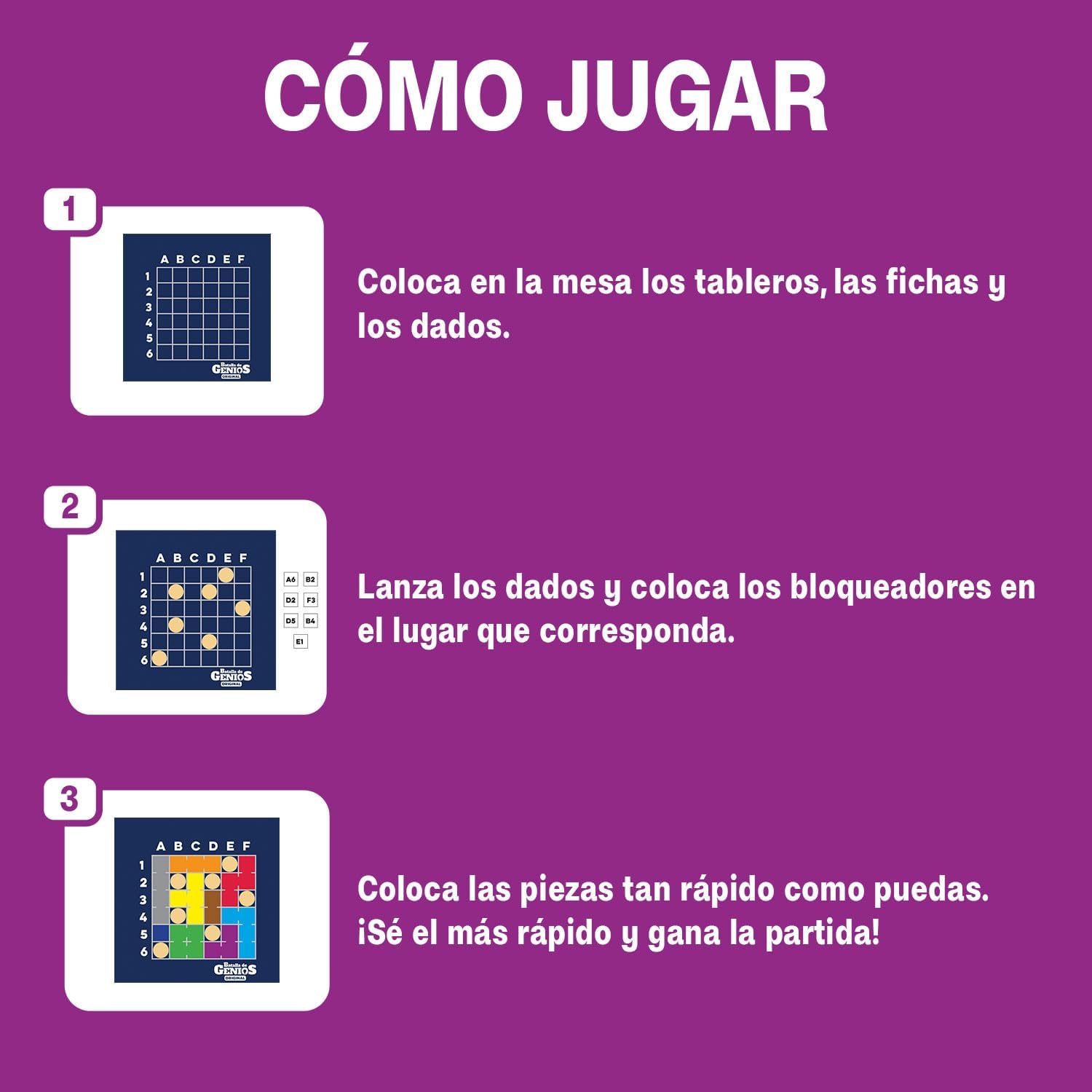 JUEGO DE MESA ·BATALLA DE GENIOS ORIGINAL· - Happy Moments Baby