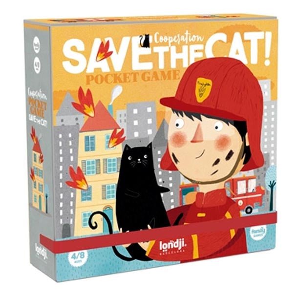 JUEGO DE MESA BOLSILLO LONDJI ·SAVE THE CAT· - Happy Moments Baby