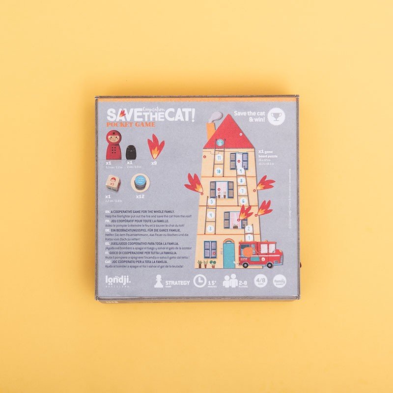 JUEGO DE MESA BOLSILLO LONDJI ·SAVE THE CAT· - Happy Moments Baby