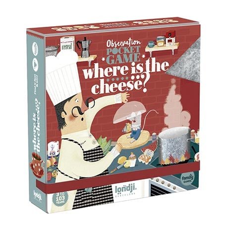 JUEGO DE MESA BOLSILLO LONDJI ·WHERE IS THE CHEESE?· - Happy Moments Baby