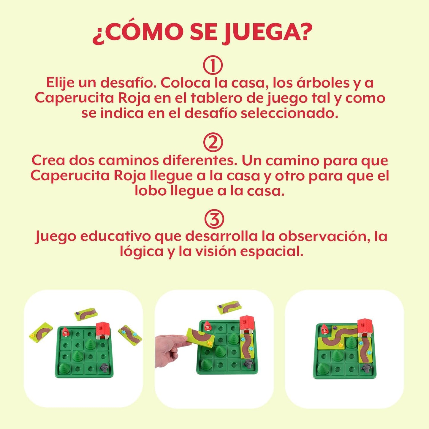 JUEGO DE MESA ·CAPERUCITA ROJA· - Happy Moments Baby