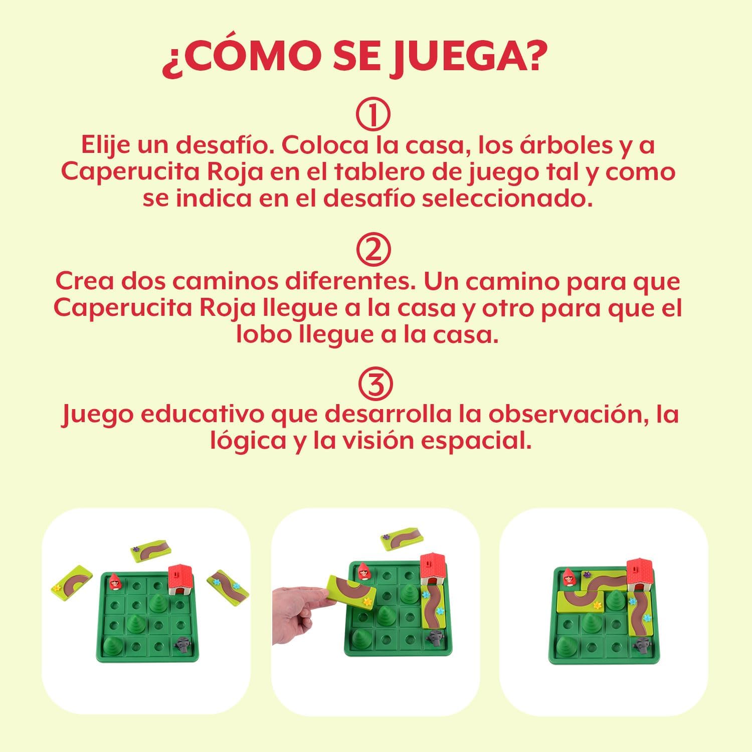 JUEGO DE MESA ·CAPERUCITA ROJA· - Happy Moments Baby