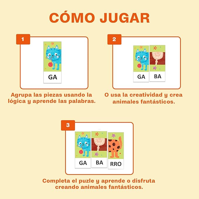 JUEGO DE MESA EDUCATIVO ·FANTASILABAS· - Happy Moments Baby