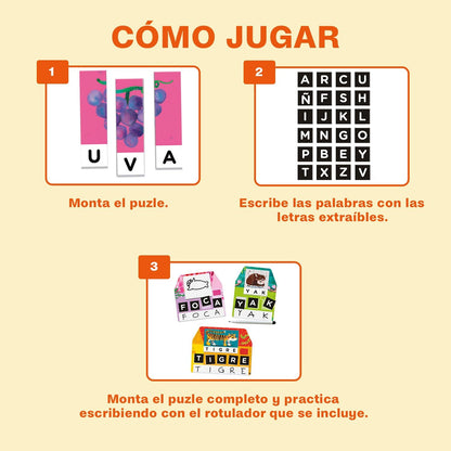 JUEGO DE MESA EDUCATIVO ·LABORATORIO DE ESCRITURA· - Happy Moments Baby