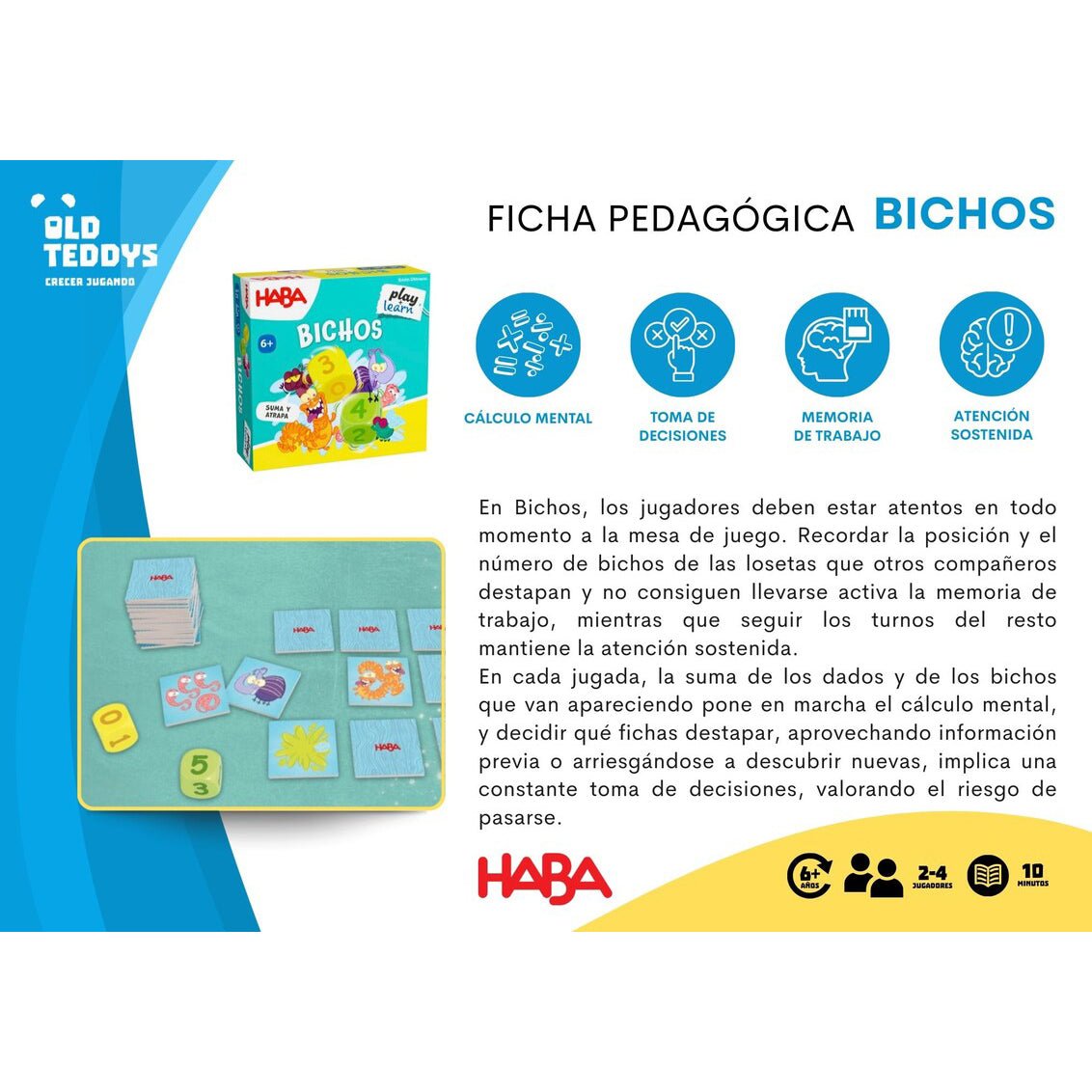 JUEGO DE MESA HABA ·BICHOS· - Happy Moments Baby