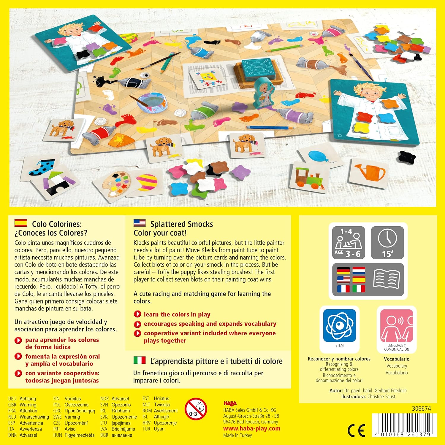 JUEGO DE MESA HABA ·COLO COLORINES· - Happy Moments Baby