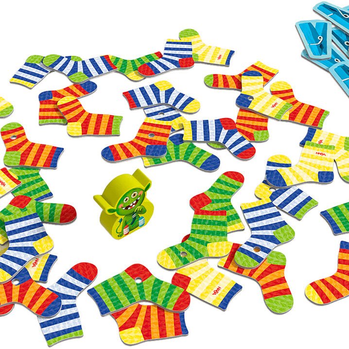 JUEGO DE MESA HABA ·EL MONSTRUO DE LOS CALCETINES (EDICIÓN ANIVERSARIO)· - Happy Moments Baby