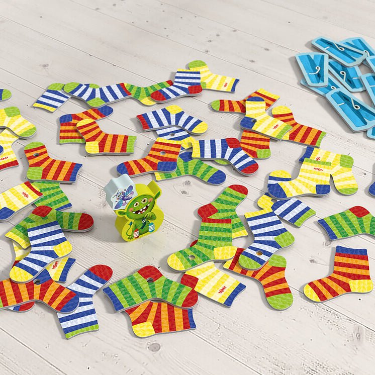 JUEGO DE MESA HABA ·EL MONSTRUO DE LOS CALCETINES (EDICIÓN ANIVERSARIO)· - Happy Moments Baby