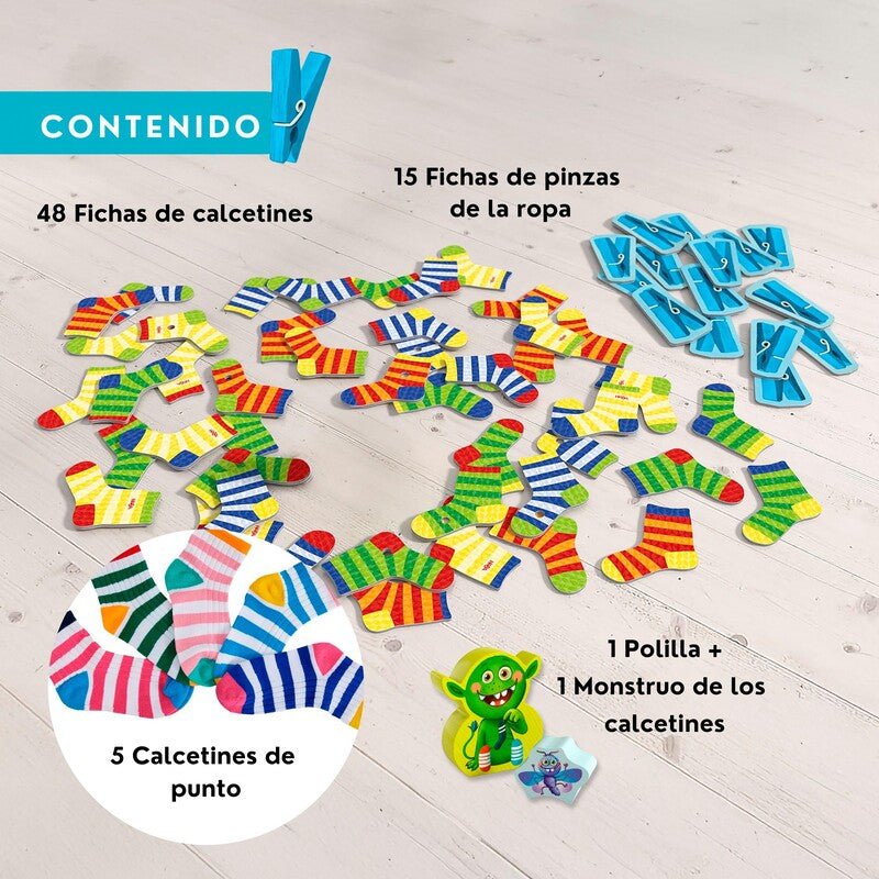 JUEGO DE MESA HABA ·EL MONSTRUO DE LOS CALCETINES (EDICIÓN ANIVERSARIO)· - Happy Moments Baby