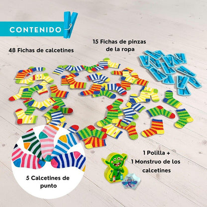 JUEGO DE MESA HABA ·EL MONSTRUO DE LOS CALCETINES (EDICIÓN ANIVERSARIO)· - Happy Moments Baby