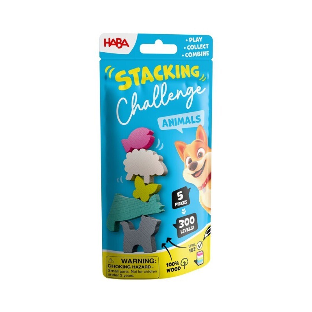 JUEGO DE MESA HABA ·EQUILIBRIO STACKING CHALLENGE ANIMALES· - Happy Moments Baby