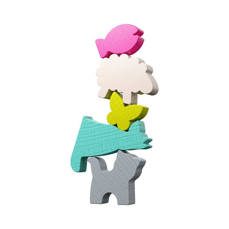 JUEGO DE MESA HABA ·EQUILIBRIO STACKING CHALLENGE ANIMALES· - Happy Moments Baby