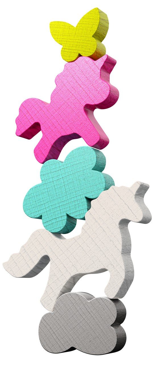 JUEGO DE MESA HABA ·EQUILIBRIO STACKING CHALLENGE UNICORNIOS· - Happy Moments Baby