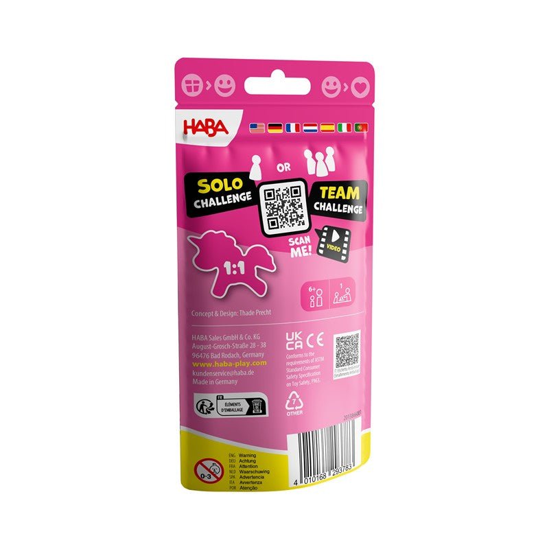 JUEGO DE MESA HABA ·EQUILIBRIO STACKING CHALLENGE UNICORNIOS· - Happy Moments Baby