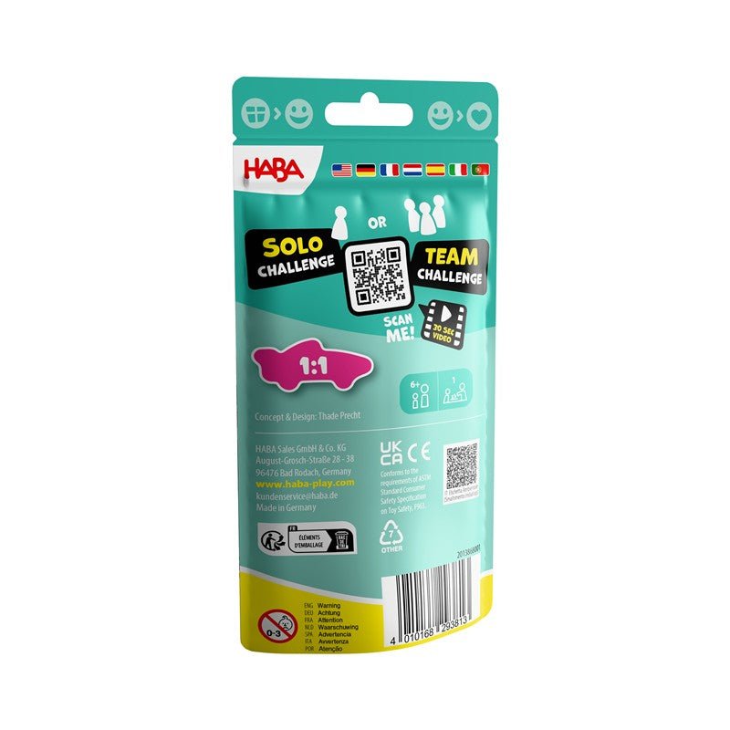 JUEGO DE MESA HABA ·EQUILIBRIO STACKING CHALLENGE VEHÍCULOS· - Happy Moments Baby
