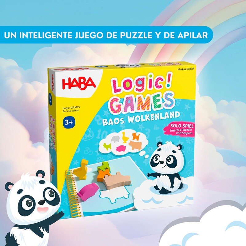 JUEGO DE MESA HABA ·LOGIC! GAMES BAO'S CLOUDLAND· - Happy Moments Baby
