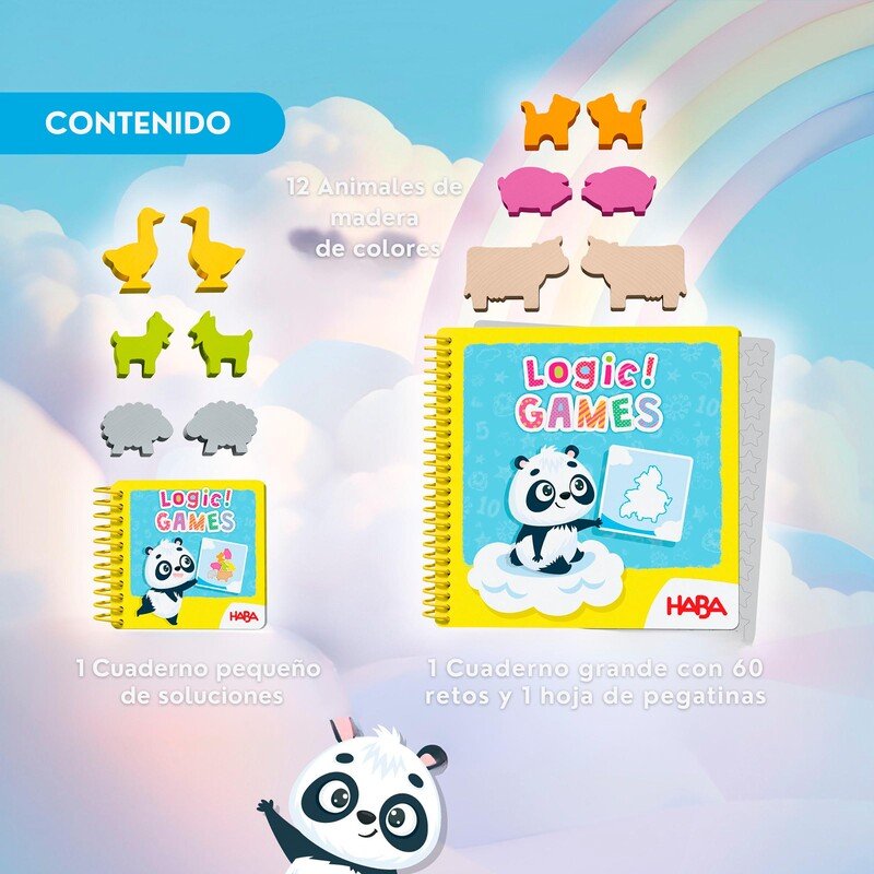 JUEGO DE MESA HABA ·LOGIC! GAMES BAO'S CLOUDLAND· - Happy Moments Baby