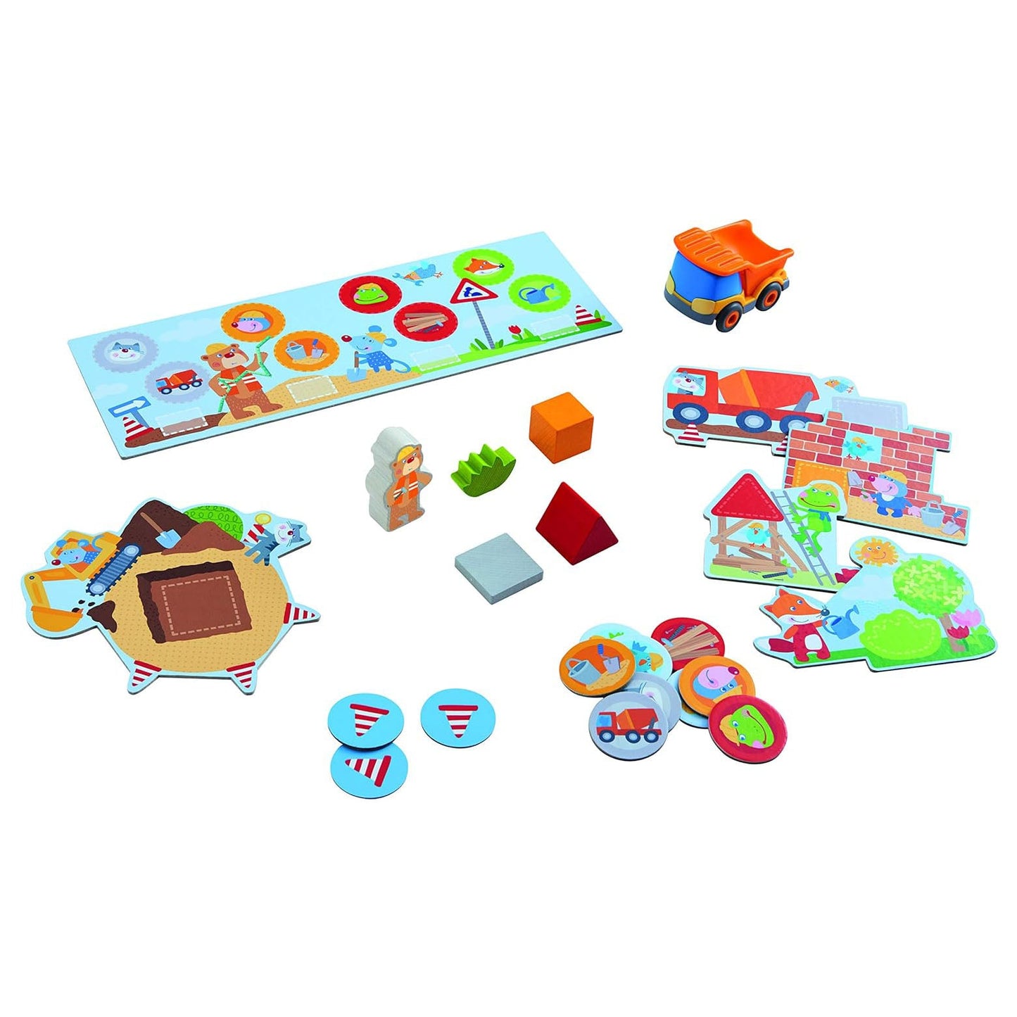 JUEGO DE MESA HABA ·MIS PRIMEROS JUEGOS, LAS OBRAS· - Happy Moments Baby