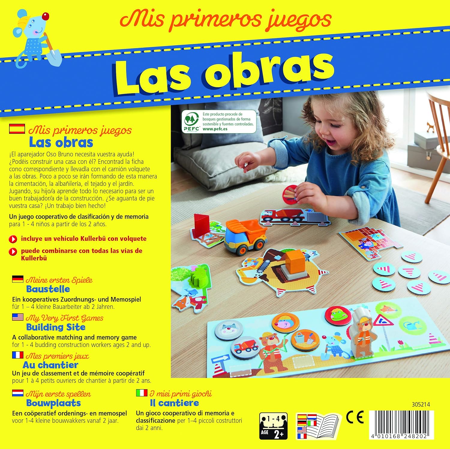 JUEGO DE MESA HABA ·MIS PRIMEROS JUEGOS, LAS OBRAS· - Happy Moments Baby