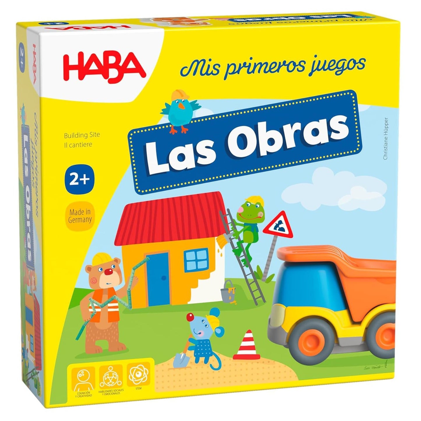 JUEGO DE MESA HABA ·MIS PRIMEROS JUEGOS, LAS OBRAS· - Happy Moments Baby