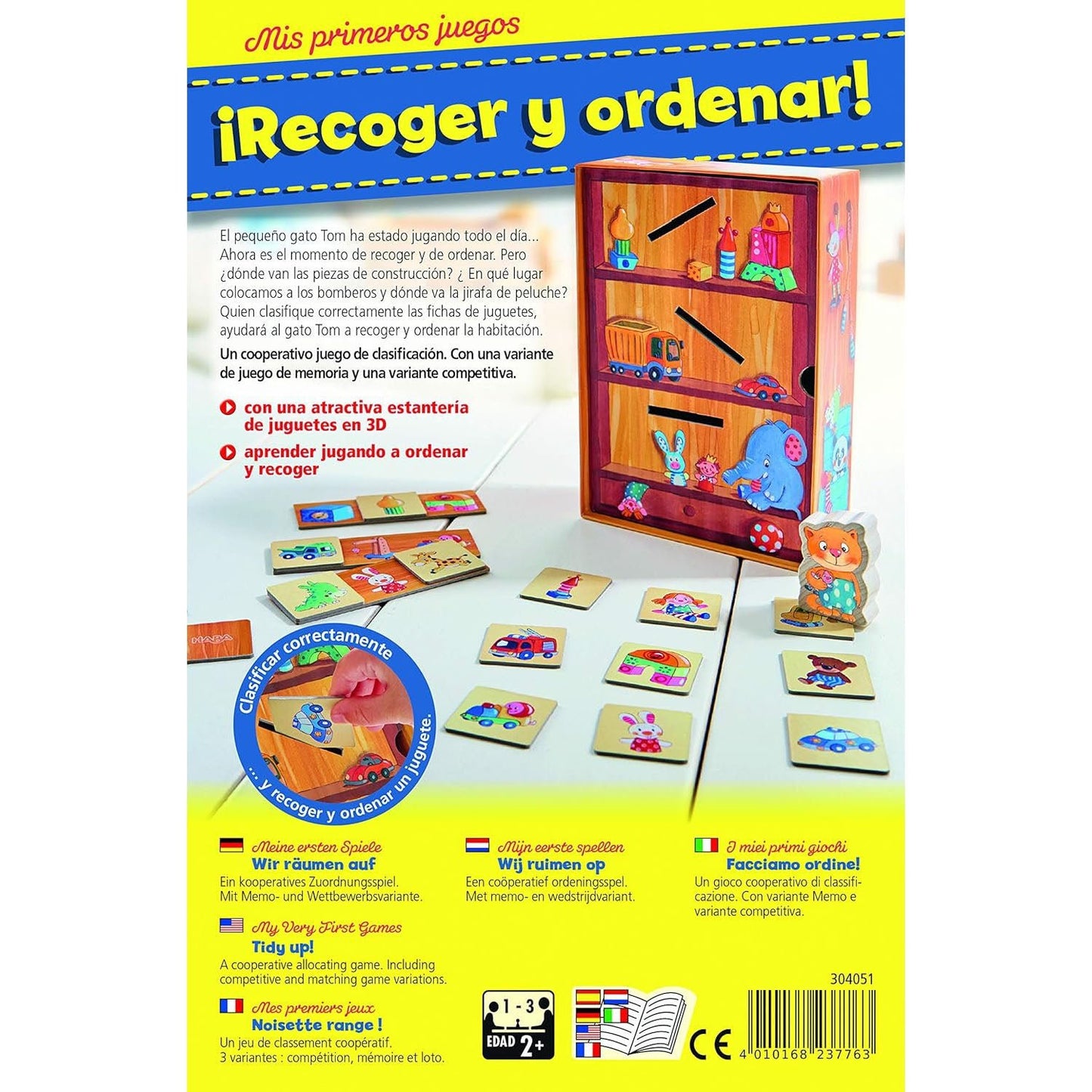 JUEGO DE MESA HABA ·MIS PRIMEROS JUEGOS, RECOGER Y ORDENAR· - Happy Moments Baby