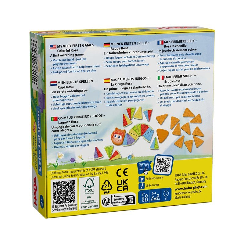 JUEGO DE MESA HABA ·MIS PRIMEROS JUEGOS (TO GO) COLORFUL ROSA· - Happy Moments Baby