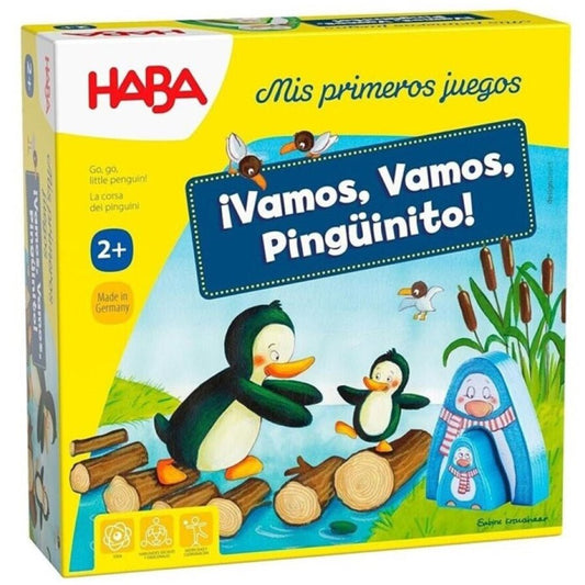 JUEGO DE MESA HABA ·MIS PRIMEROS JUEGOS, VAMOS, VAMOS PINGÜINITO· - Happy Moments Baby