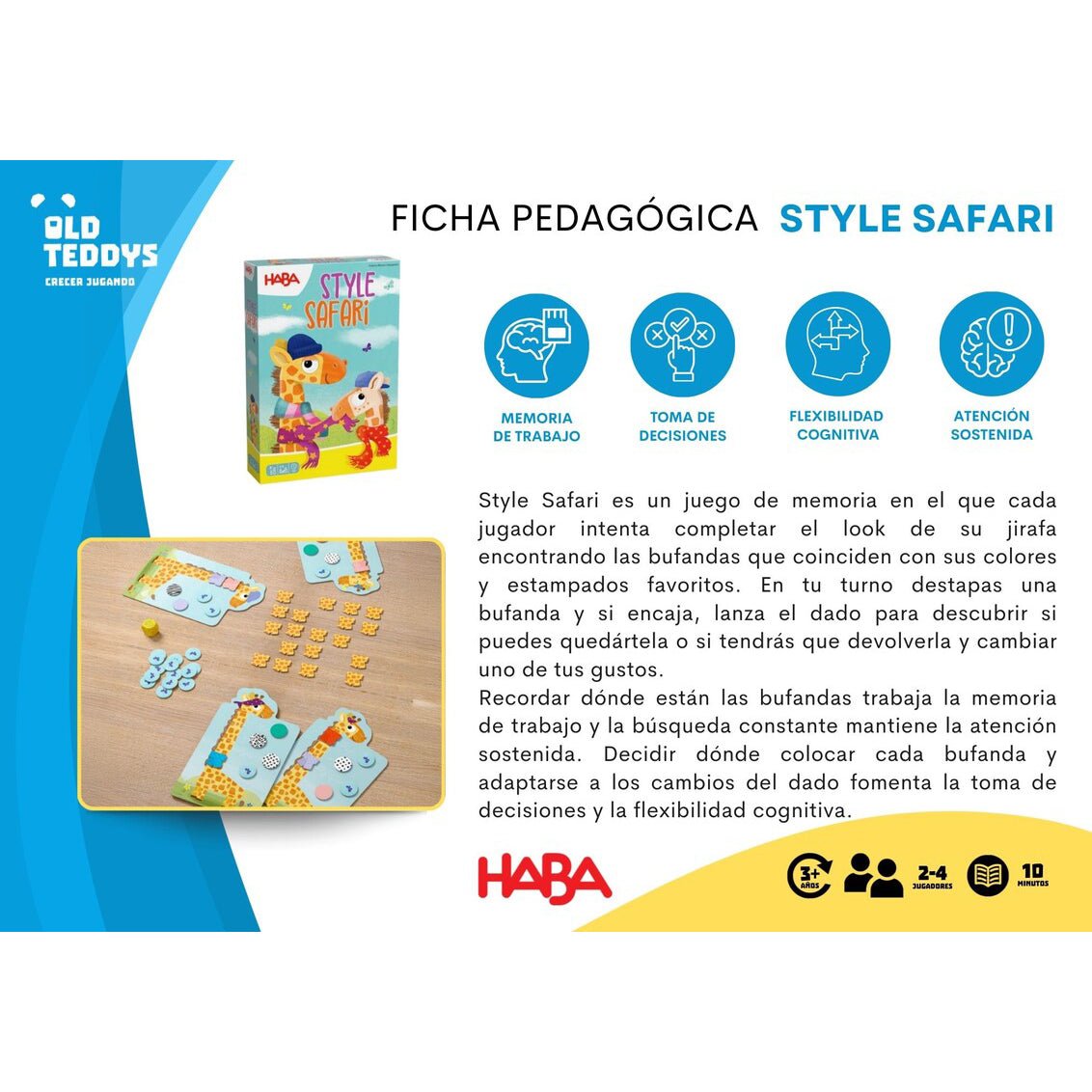 JUEGO DE MESA HABA ·STYLE SAFARI· - Happy Moments Baby