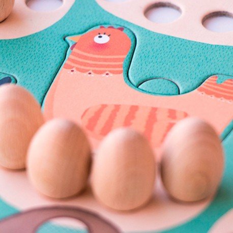 JUEGO DE MESA LONDJI ·CLUCK CLUCK! THE FOX!· - Happy Moments Baby