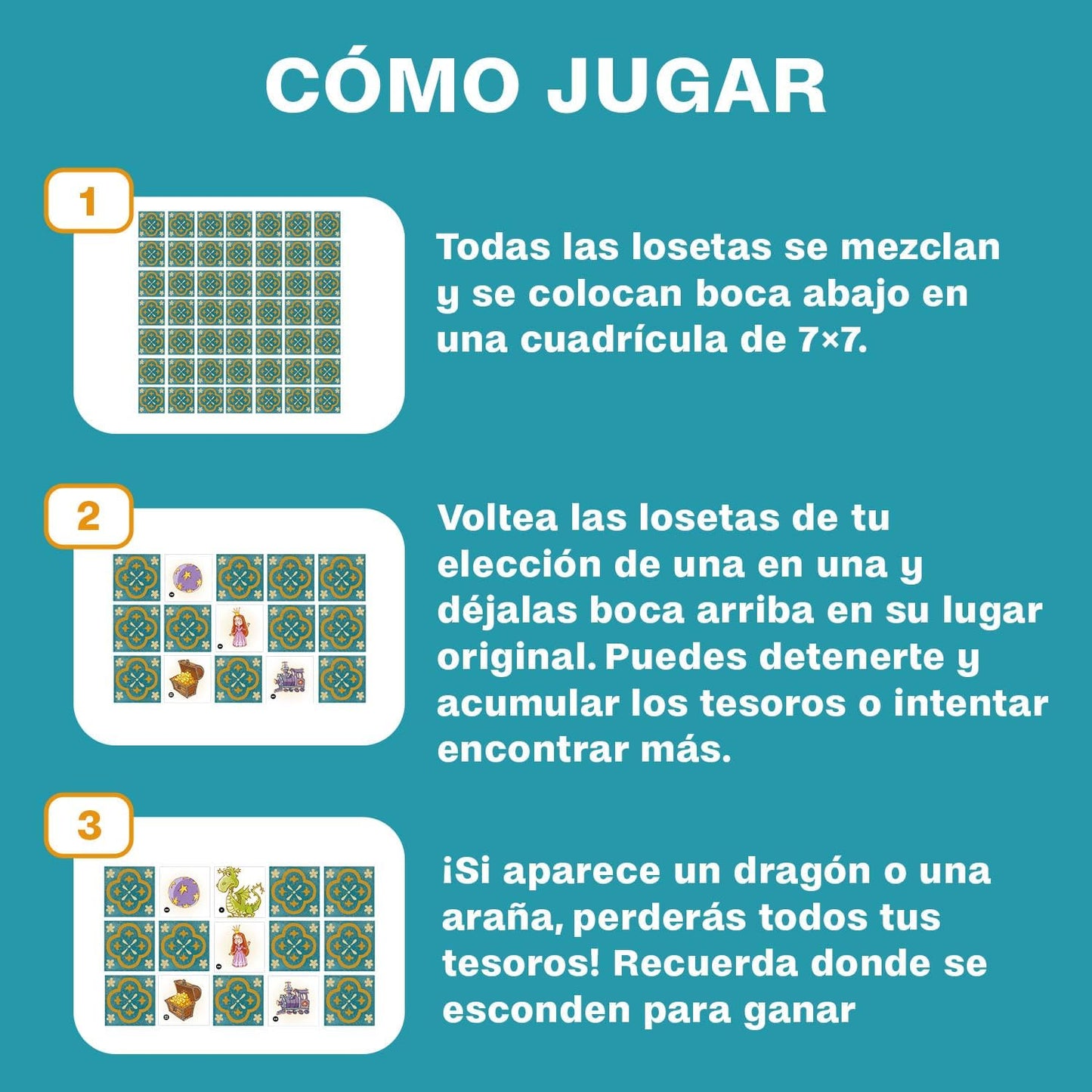 JUEGO DE MESA ·LOS TESOROS DEL DRAGÓN· - Happy Moments Baby