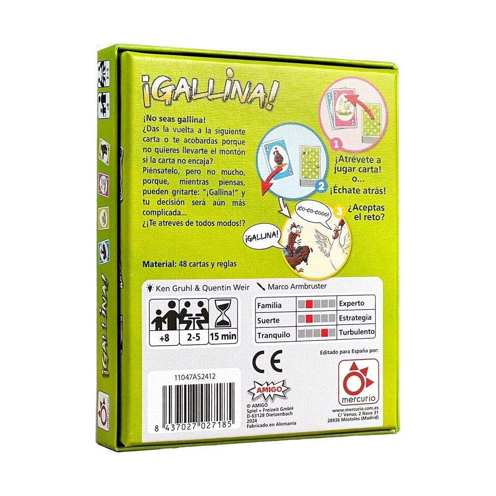 JUEGO DE MESA MERCURIO ·¡GALLINA!· - Happy Moments Baby