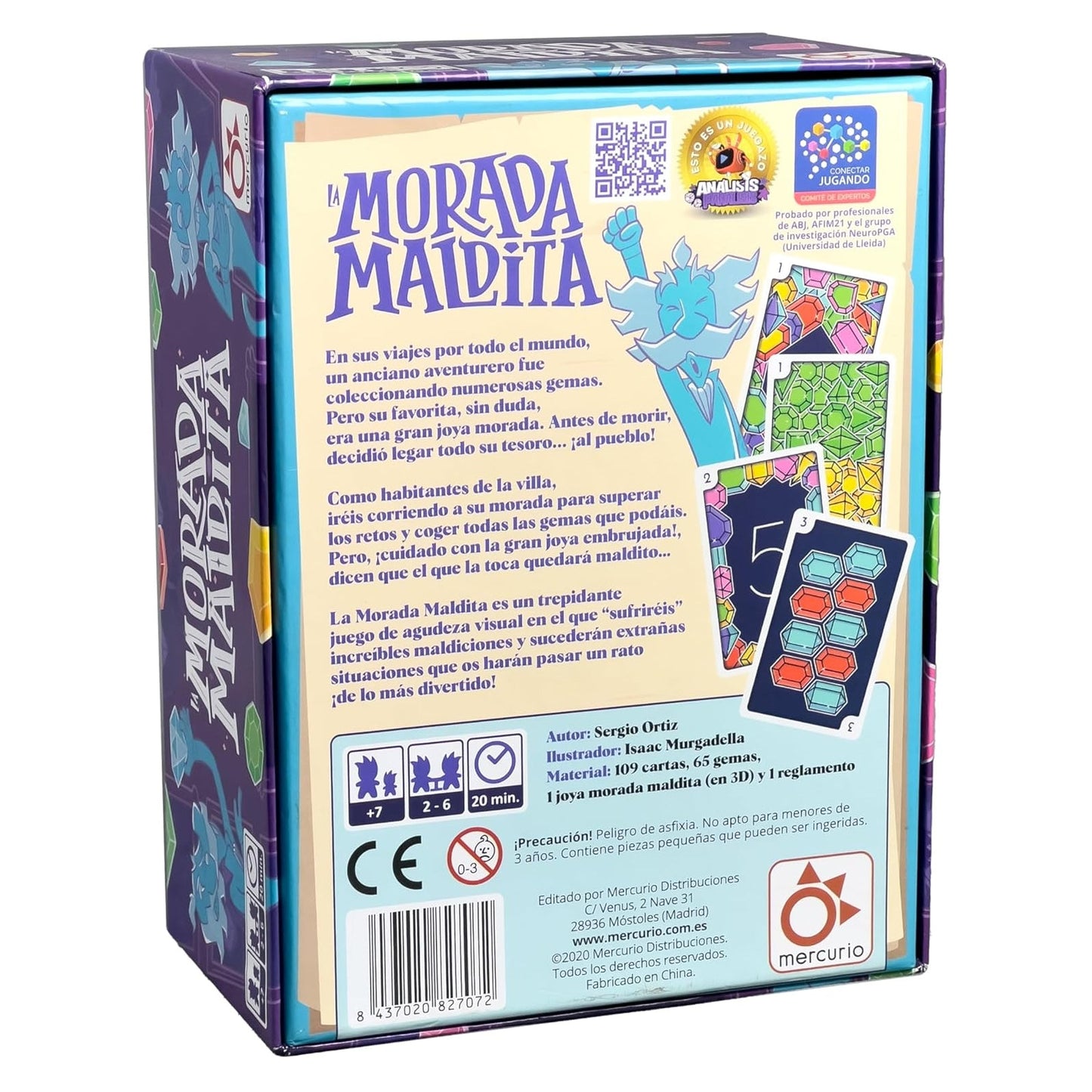 JUEGO DE MESA MERCURIO ·LA MORADA MALDITA· - Happy Moments Baby