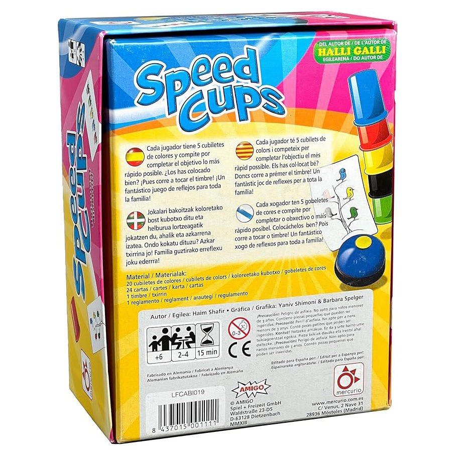 JUEGO DE MESA MERCURIO ·SPEED CUPS· - Happy Moments Baby
