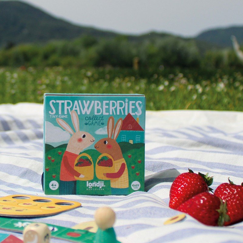 JUEGO DE MESA MINI LONDJI ·TINY STRAWBERRIES· - Happy Moments Baby