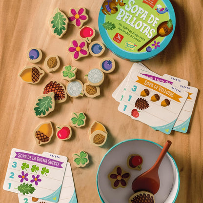 JUEGO DE MESA ·SOPA DE BELLOTAS· - Happy Moments Baby