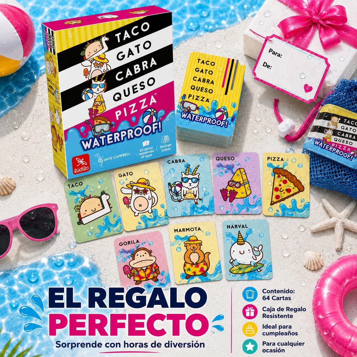 JUEGO DE MESA ·TACO WATERPROOF· - Happy Moments Baby