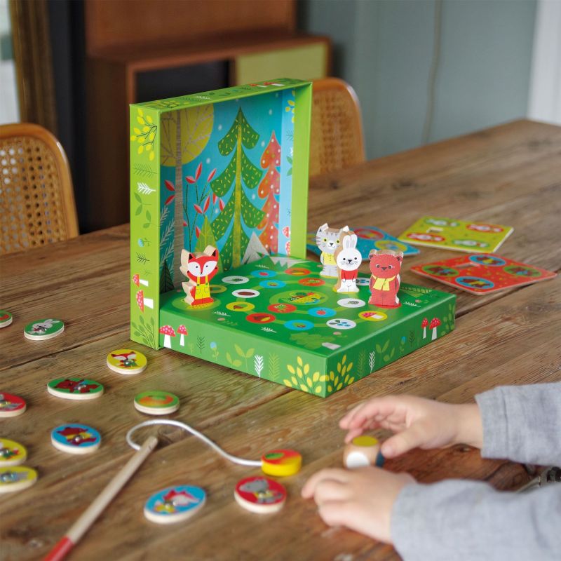 JUEGO EDUCATIVO DJECO ·LUDO WOOD 4 EN 1· - Happy Moments Baby