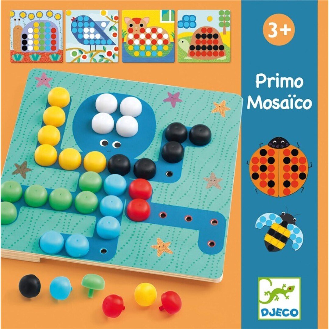 JUEGO EDUCATIVO DJECO ·MOSAICO PRIMO· - Happy Moments Baby