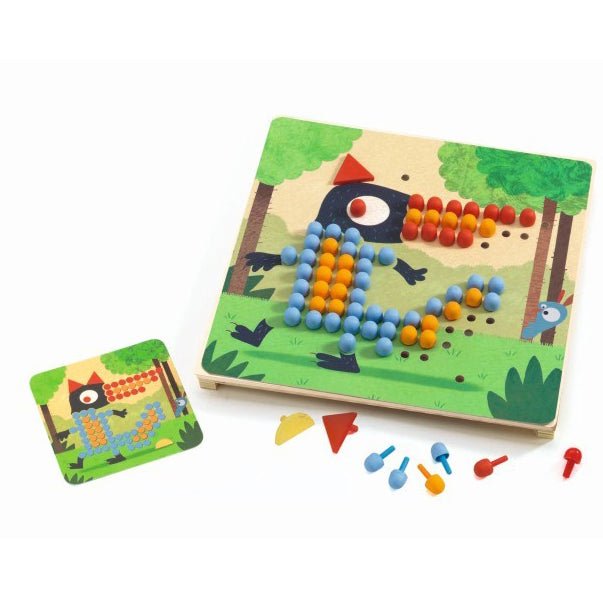JUEGO EDUCATIVO DJECO ·MOSAICO RIGOLO· - Happy Moments Baby